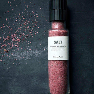 Salt with red wine & bay leaf - 340G - Het Adres