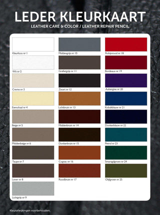 Leder Reparaturstift 24+ Farben - Het Adres