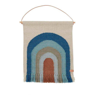 follow the rainbow tenture murale bleu 55x69cm - Het Adres