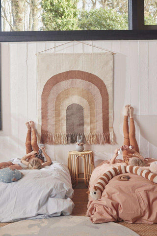 tapis mural follow the rainbow choco 100x124cm - Het Adres
