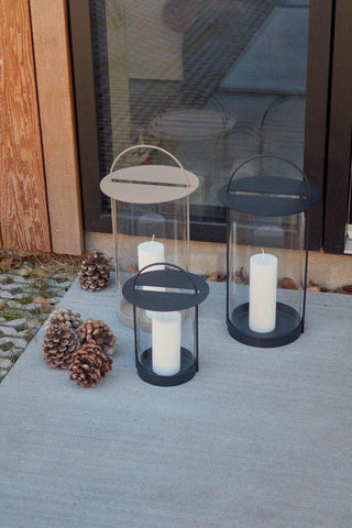 Maki lantern 29x20cm black - Het Adres