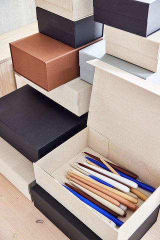 Storage box Hako black 33x45cm - Het Adres