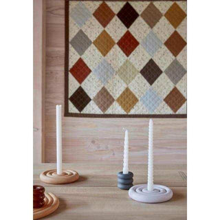Savi Keramik-Kerzenhalter beige 17cm - Het Adres