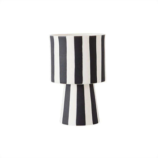 Toppu vaso nero/bianco 15cm - Het Adres