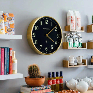 Mr Edwards wandklok messing 45cm - Het Adres