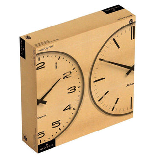 Radio City wandklok lines grijs 33cm - Het Adres