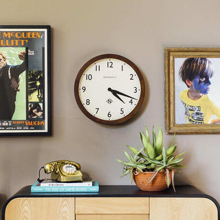 Wimbledon wandklok donker eiken 45cm - Het Adres