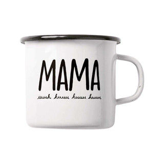 Emaille mok Mama 300ml van Typealive, vrijstaand en duidelijk afgebeeld