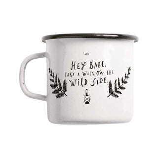 Emaille mok Wild side 300ml van Typealive, vrijstaand en duidelijk afgebeeld