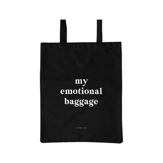 Katoenen tas Baggage zwart van Typealive, vrijstaand en duidelijk afgebeeld