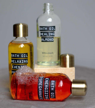 Badolie Energizing pomegranate 100ml van Wellmark, tijdens gebruik in de keuken of badkamer