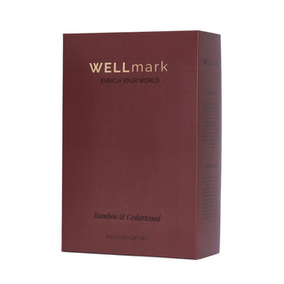 Discovery giftset Bamboo van Wellmark, met materiaal en structuur van dichtbij zichtbaar