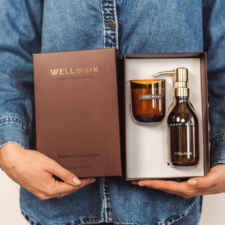 Discovery giftset Bamboo van Wellmark, tijdens gebruik in de keuken of badkamer